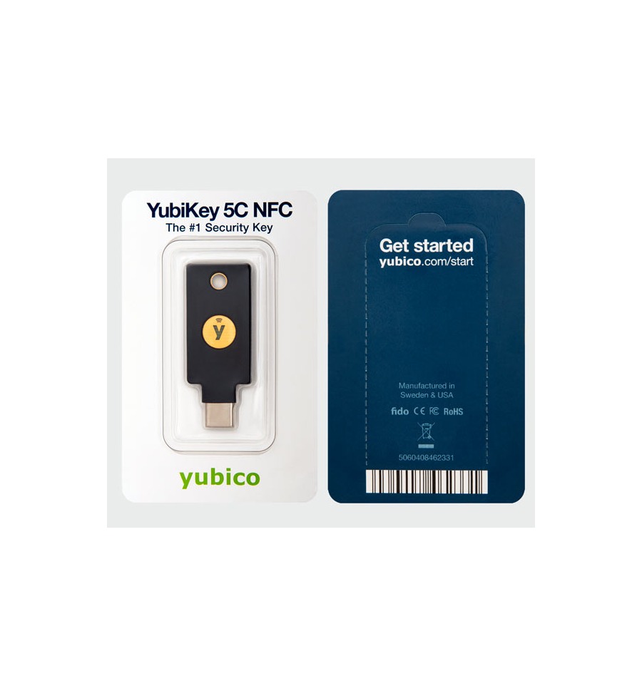 Review of 'YubiKey 5C NFC', a physical security key equipped with